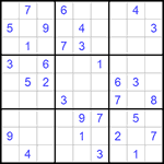 Судоку 9х9 #1119 средний