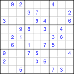 Судоку 9х9 #1120 средний