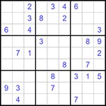 Судоку 9х9 #1121 средний