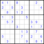 Судоку 9х9 #1122 средний