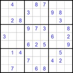 Судоку 9х9 #1123 средний