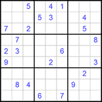 Судоку 9х9 #1023 трудный