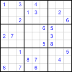 Судоку 9х9 #1024 трудный