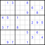 Судоку 9х9 #1032 трудный