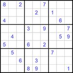 Судоку 9х9 #1044 трудный