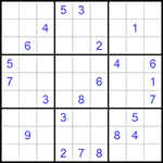 Судоку 9х9 #1046 трудный