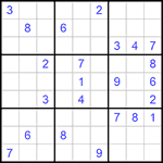 Судоку 9х9 #1048 трудный