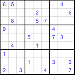 Судоку 9х9 #1050 трудный