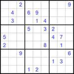 Судоку 9х9 #1057 трудный