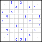 Судоку 9х9 #1066 трудный