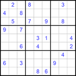 Судоку 9х9 #1080 трудный