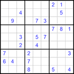 Судоку 9х9 #1097 трудный