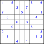 Судоку 9х9 #1106 трудный