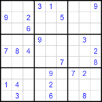 Судоку 9х9 #1111 трудный