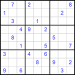 Судоку 9х9 #1115 трудный