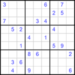 Судоку 9х9 #1124 трудный