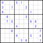 Судоку 9х9 #1022 очень трудный