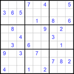 Судоку 9х9 #1023 очень трудный