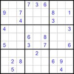 Судоку 9х9 #1029 очень трудный