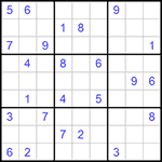 Судоку 9х9 #1035 очень трудный