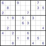 Судоку 9х9 #1059 очень трудный