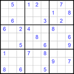 Судоку 9х9 #1061 очень трудный