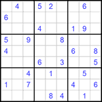 Судоку 9х9 #1062 очень трудный