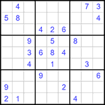 Судоку 9х9 #1078 очень трудный