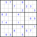 Судоку 9х9 #1089 очень трудный