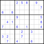 Судоку 9х9 #1098 очень трудный