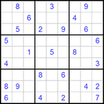 Судоку 9х9 #1100 очень трудный