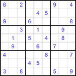 Судоку 9х9 #1101 очень трудный