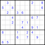 Судоку 9х9 #1110 очень трудный