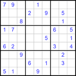 Судоку 9х9 #1112 очень трудный