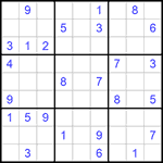 Судоку 9х9 #1113 очень трудный