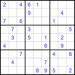 Судоку 9х9 #1118 очень трудный