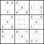 Судоку 9х9 #1119 очень трудный