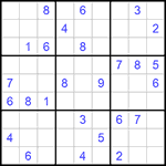 Судоку 9х9 #1123 очень трудный