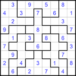 Судоку-пазл 9х9 #266 легкий