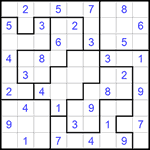 Судоку-пазл 9х9 #268 легкий