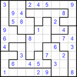Судоку-пазл 9х9 #269 легкий