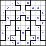 Судоку-пазл 9х9 #272 легкий