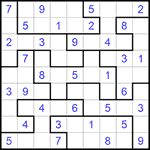 Судоку-пазл 9х9 #274 легкий