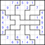 Судоку-пазл 9х9 #275 легкий