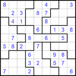 Судоку-пазл 9х9 #276 легкий