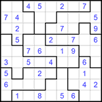 Судоку-пазл 9х9 #277 легкий