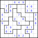 Судоку-пазл 9х9 #278 легкий