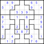 Судоку-пазл 9х9 #280 легкий