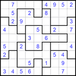 Судоку-пазл 9х9 #282 легкий