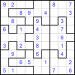 Судоку-пазл 9х9 #284 легкий